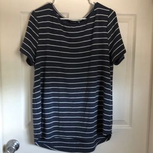 Blue stripped top